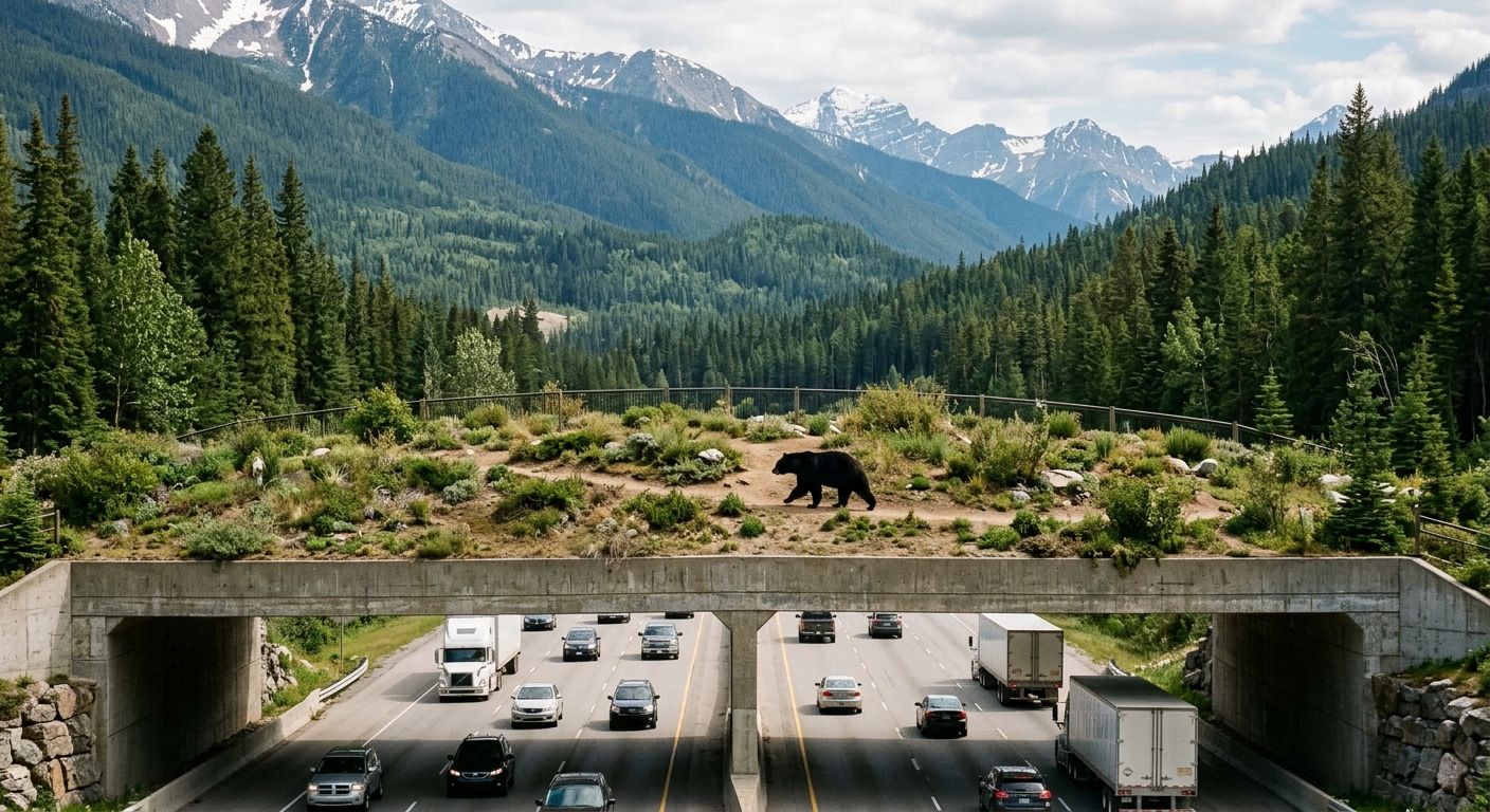 First Black Bear Spotted Using Animal Overcrossing at Snoqualmie Pass